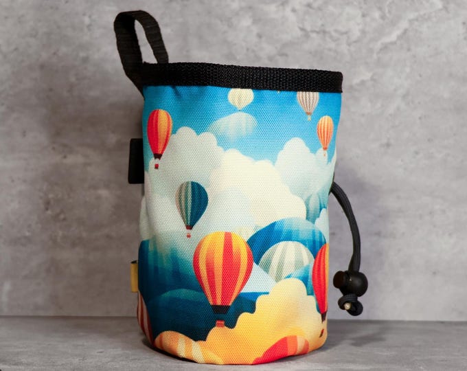 Hot Air Balloon Chalk Bag | Fly High on Every Climb