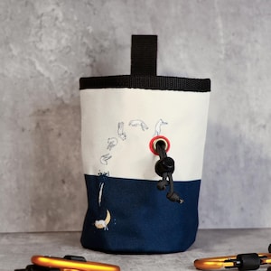 Acrobatic Cat Chalk Bag  | Grace in Motion
