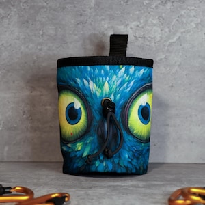 Sac à craie Big Owl Eyes | Observateur féroce de la forêt pour les légendes du bloc
