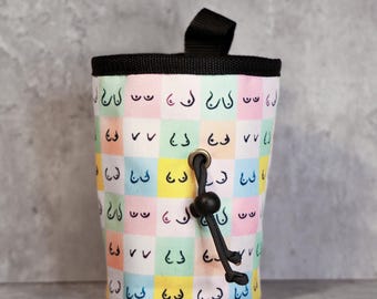 Chalk Bag "Boob Power" – Colorful Climbing Gear for Bold Bouldering