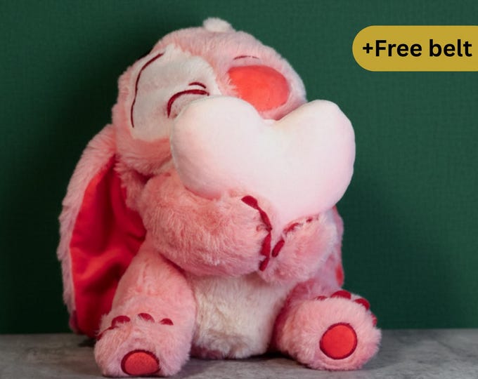 Pink Stitch Plush Chalk Bag