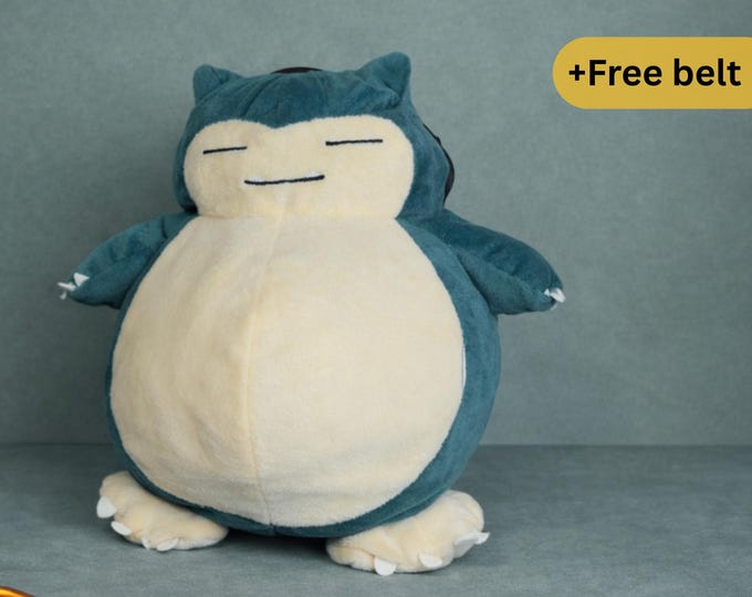 Snorlax Pokemon Chalk Bag | Lazy Legend Plush Rock Climbing Bag