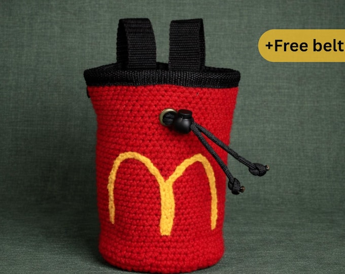 Handmade McClimb Crochet Chalk Bag