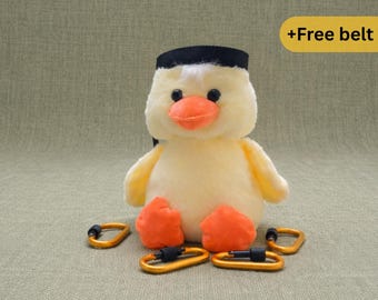 Small Duck Chalk Bag | Cute Plush Chalk Bag for Small Hands