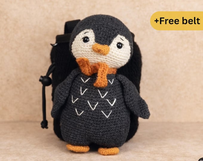 Crochet Chalk Bag – Penguin