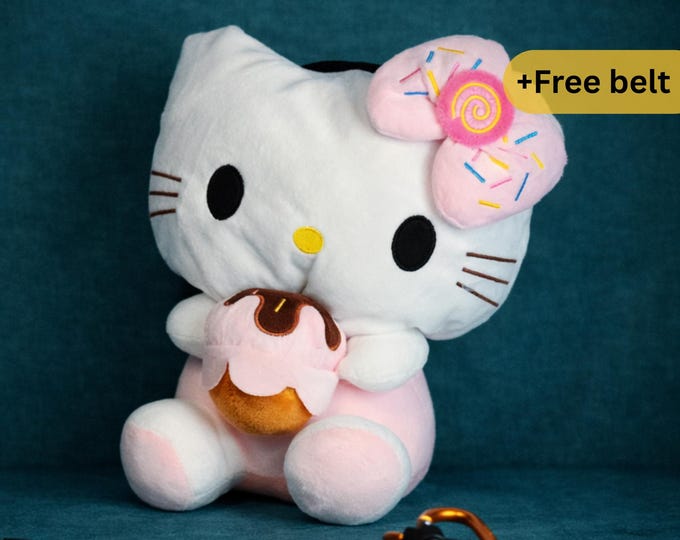 Hello Kitty Chalk Bag | Plush Donut Lover Climbing Pouch
