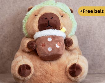 Dinosaur Capybara Plush Chalk Bag