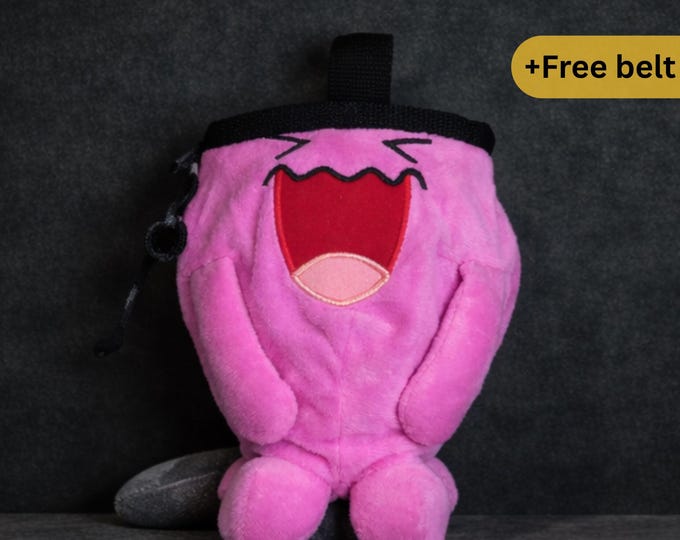 Wobbuffet Chalk Bag | Plush Pokémon Climbing Bag | Funny Gift for Bouldering Fans