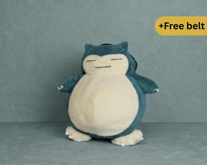 Snorlax Pokemon Chalk Bag | Lazy Legend Plush Rock Climbing Bag
