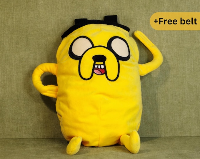 Jake the Dog Chalk Bag, Adventure Time Plush Climbing Accessory
