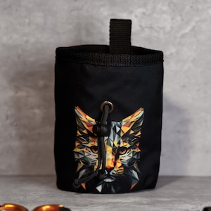 Geometric Wildcat Chalk Bag — Precision Meets Power
