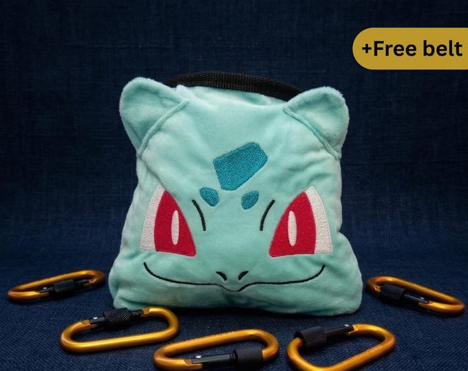 Pokemon Climbing Chalk Bag  | Bulbasaur Chalk Bag