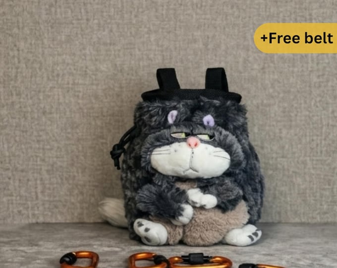Plush Cat Chalk Bag