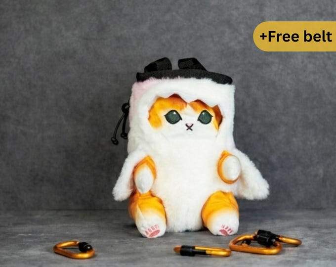 Kawaii Shark Cat Chalk Bag – Fierce but Fluffy!