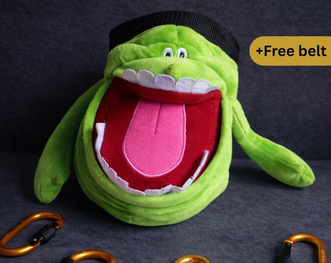 Green Ghostbusters  Plush Chalk Bag