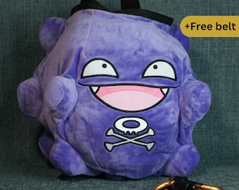 Koffing Pokemon Chalk Bucket| Poison-Type Plush Rock Climbing Bucket