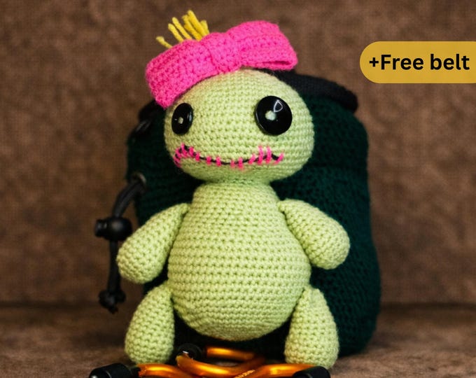 Handmade Crochet Voodoo Cutie Chalk Bag