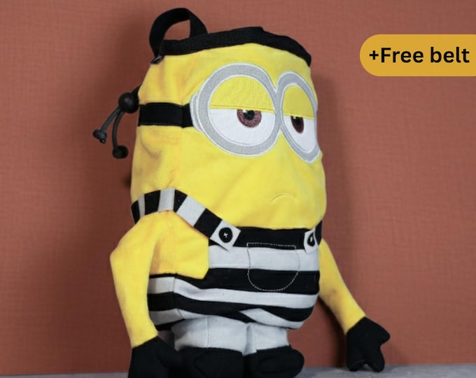 Prisoner Minion Chalk Bag, Plush Climbing Accessory