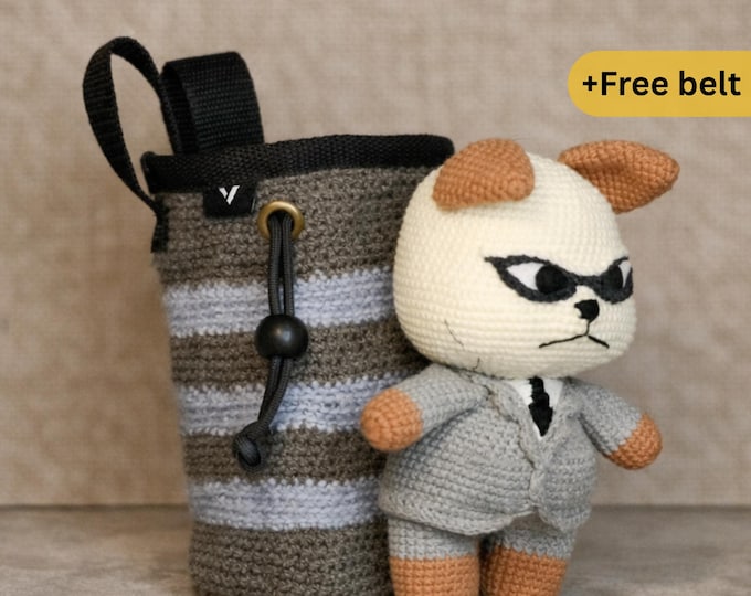 Crochet Business Dog Chalk Bag