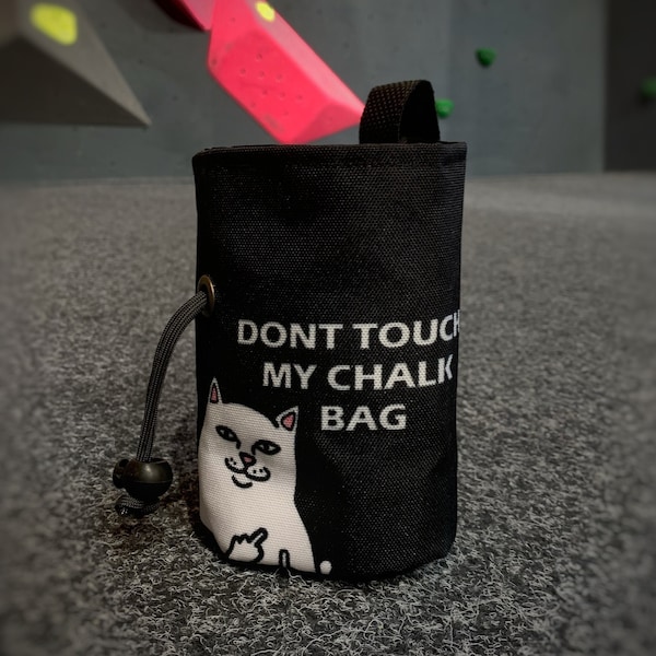 Don't Touch my Chalk Bag - Chalkbag mit Katze Spruch