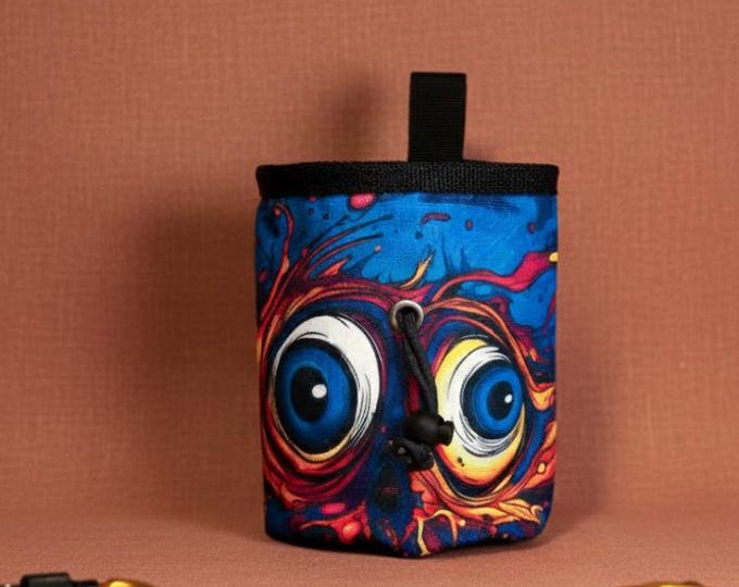 Psyched Eyes Chalk Bag | Wild Vibes for Bold Climbers