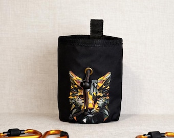 Geometric Wildcat Chalk Bag — Precision Meets Power