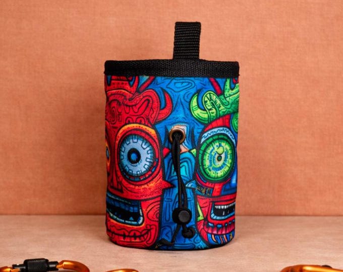 Psycho Jungle Chalk Bag | Wild Tribal Climbing Bag for Bold Boulderers