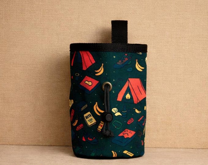 Camping & Bananas Chalk Bag  | For Climbers Who Camp, Climb, Snack
