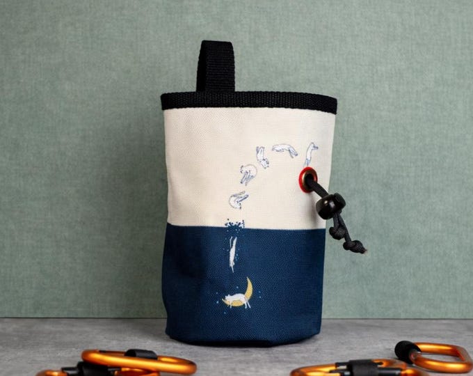 Acrobatic Cat Chalk Bag  | Grace in Motion