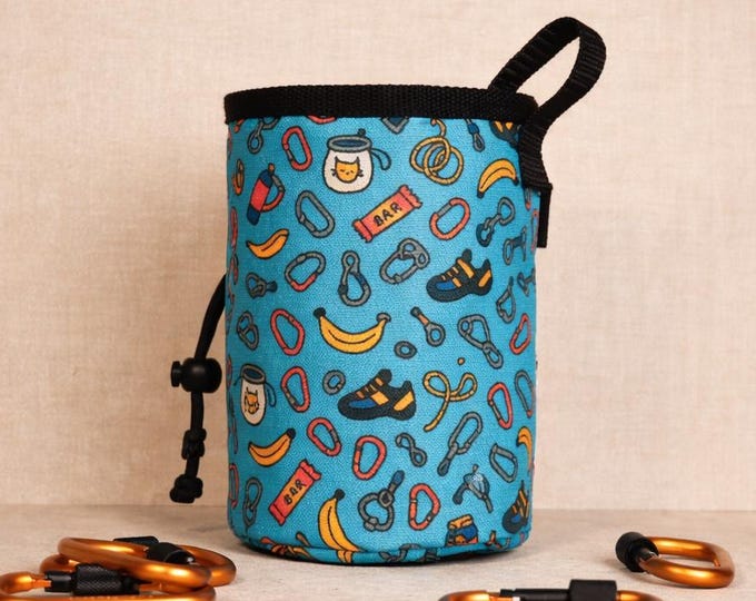Chalk Bag "Climb All the Things!"– Bananas, Bolts & Boulder Vibes