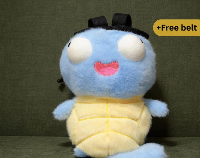 Squirtle Plush Chalk Bag, Pokemon Climbing Gear
