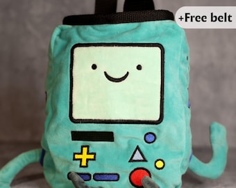BMO Chalk Bag,Adventure Time Plush Rock Climbing Gear