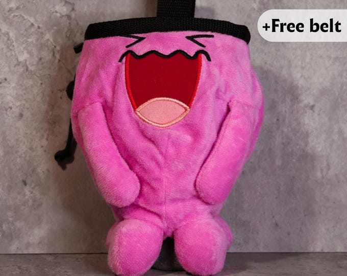 Wobbuffet Chalk Bag | Plush Pokémon Climbing Bag | Funny Gift for Bouldering Fans