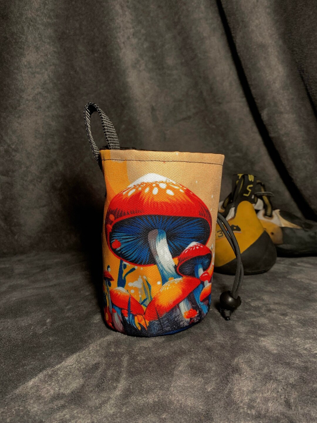 Cool Chalk Bag With Toxic amanita Mushrooms Rock Etsy