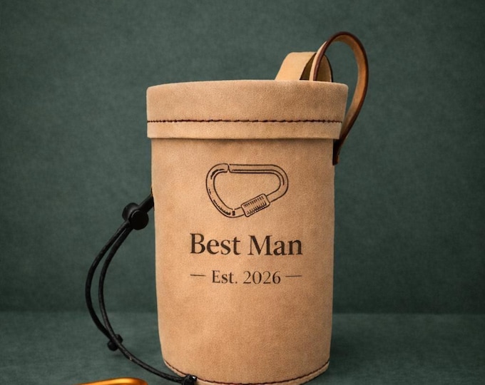 Custom Engraved Chalk Bag for the Climber