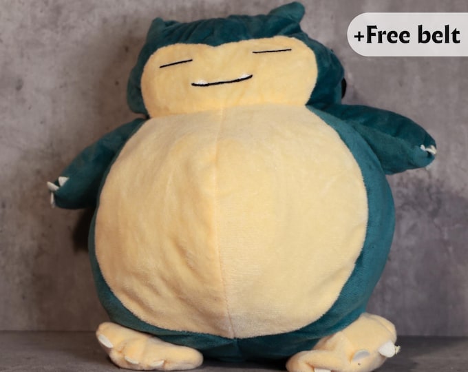 Snorlax Pokemon Chalk Bag | Lazy Legend Plush Rock Climbing Bag