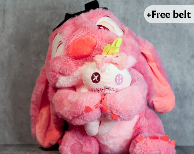 Angel Chalk Bag | Lilo & Stitch Inspired Plush Climbing Bag | Cute Valentine Climbing Accessory