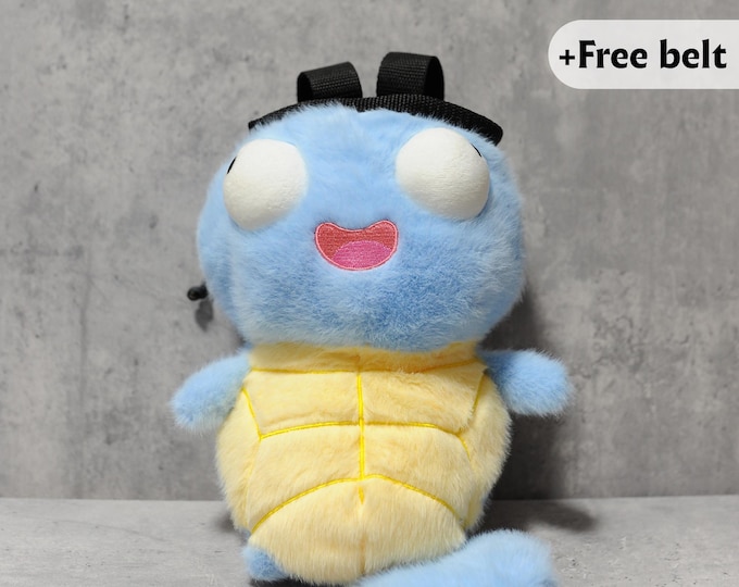 Squirtle Plush Chalk Bag, Pokemon Climbing Gear