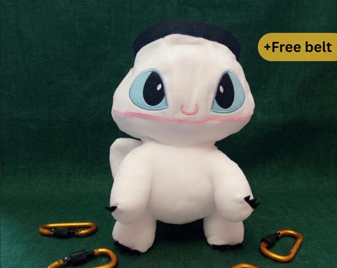 Light Fury Chalk Bag | White Dragon Climbing Chalk Bag