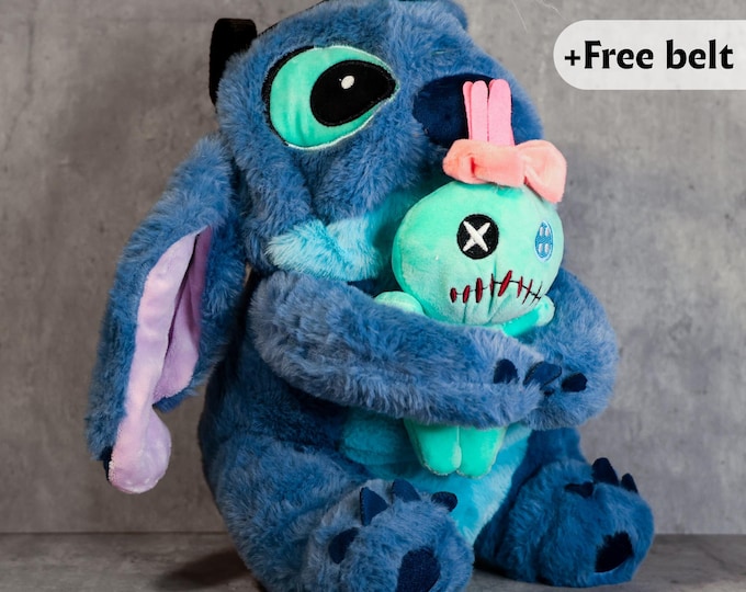 Stitch & Scrump Chalk Bag | Plush Rock Climbing Bag | Hugging Scrump Edition