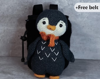 Crochet Chalk Bag – Penguin
