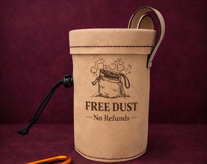 Personalized Leather Chalk Bag with your idea