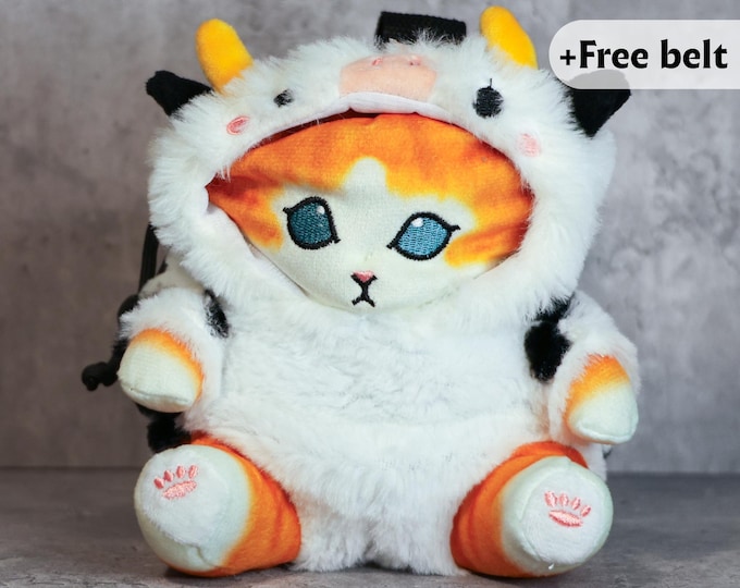 Plush chalk bag "Cow Cat"