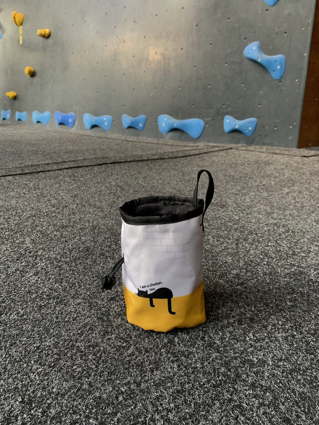 Chalk Bag lazy Cat, Bouldering Chalk Bag, Climbing Chalk Bag Etsy
