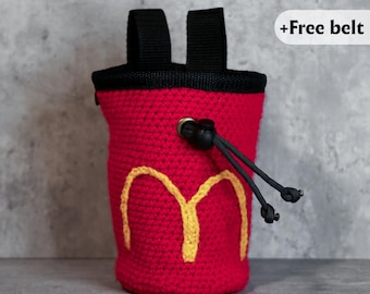Handmade McClimb Crochet Chalk Bag