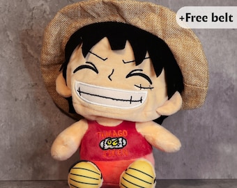 Luffy Plush Chalk Bag | One Piece-Inspired Climbing Gear | Funny Anime Bouldering Gift