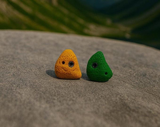 Tiny Holds, Climbing Inspired Earrings