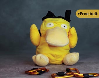 Psyduck Plush Chalk Bag | Climbing Gear for Pokémon Lovers