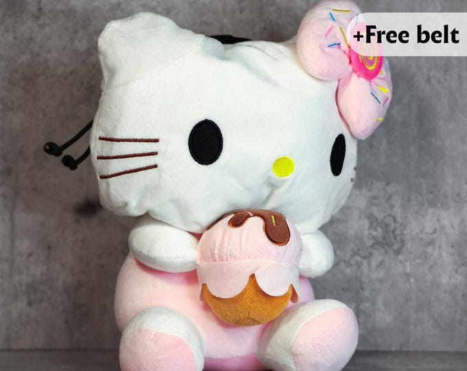 Hello Kitty Chalk Bag | Plush Donut Lover Climbing Pouch