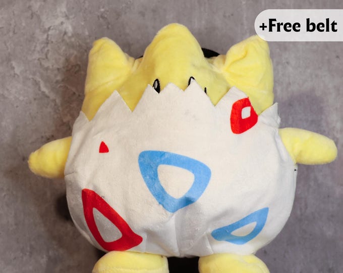 Togepi Pokémon Chalk Bag | Fairy-Type Plush Climbing Bag | Soft & Playful Gym Gear
